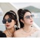 MIUMIU   2022 Fashion Trend Luxury Decorative Sunglasses Nylon Polarized HD Sunglasses Star Poster Models Ultra-high complexity craftsmanship Stereoscopic texture full of    Seriously look at the details ha   Spot  Model