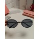 MIUMIU Miu Miu retro oval sunglasses fashion UV sunshade Korean glasses high quality tide