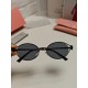 MIUMIU Miu Miu retro oval sunglasses fashion UV sunshade Korean glasses high quality tide