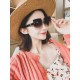 2022 NewBrand,  Miu Miu miumiu women with the same original single polarized sunglasses   TR90 sliced frames   Imported Polaroid HD polarized lenses. Large frame fashion sunglasses  , high-end mirror leg design, the qual