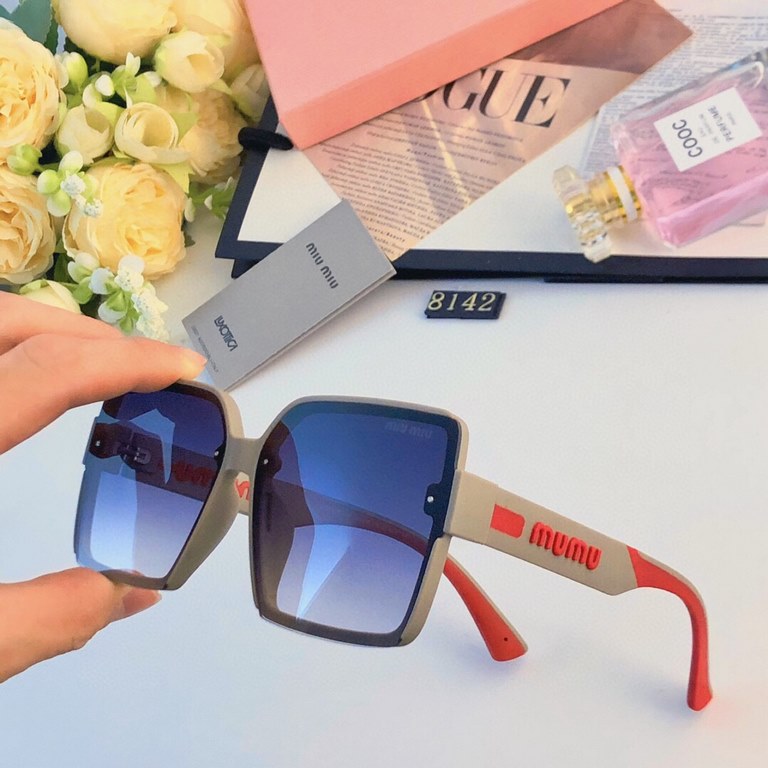 miumiu retro square box square show face small sunglasses net red female senior sense ins round face Korean version sunglasses 2024 new