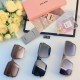 miumiu retro square box square show face small sunglasses net red female senior sense ins round face Korean version sunglasses 2024 new