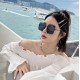 MIUMIU   2022 Fashion Trend Luxury Decorative Sunglasses Nylon Polarized HD Sunglasses Star Poster Models Ultra-high complexity craftsmanship Stereoscopic texture full of    Seriously look at the details ha   Spot  Model