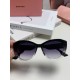 MiuMiu Miu Miu 2024 sunglasses female high-class sense cat-eye frame era teenage group the same sunglasses Ms. pop-ups