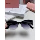 MiuMiu Miu Miu 2024 sunglasses female high-class sense cat-eye frame era teenage group the same sunglasses Ms. pop-ups