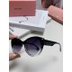 MiuMiu Miu Miu 2024 sunglasses female high-class sense cat-eye frame era teenage group the same sunglasses Ms. pop-ups