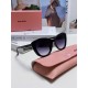 MiuMiu Miu Miu 2024 sunglasses female high-class sense cat-eye frame era teenage group the same sunglasses Ms. pop-ups