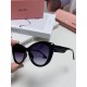 MiuMiu Miu Miu 2024 sunglasses female high-class sense cat-eye frame era teenage group the same sunglasses Ms. pop-ups