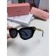 miumiu miu 2024 new personalized cone sunglasses, high-end luxury ladies trend glasses