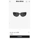 miumiu miu 2024 new personalized cone sunglasses, high-end luxury ladies trend glasses