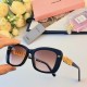 new miumiu letters fashion large frame square sunglasses ins Europe and the United States personality cross-border sunglasses female trend retro glasses