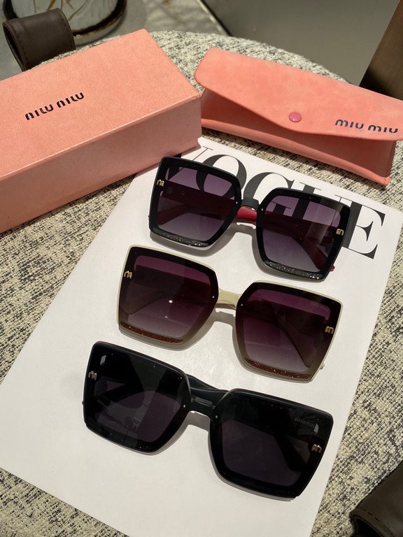 miumiu home women's polarized sunglasses     starry sky models   big brand model   net red live broadcast recommended models               6104