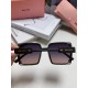 MIUMIU Miu Miu 2024 new Korean version of the large frame round face large face UV shielding sunglasses sunglasses female tide temperament senior sense sunscreen sunglasses