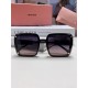 MIUMIU Miu Miu 2024 new Korean version of the large frame round face large face UV shielding sunglasses sunglasses female tide temperament senior sense sunscreen sunglasses