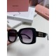 MiuMiu fallacy 2024 new spell large frame square sunglasses European and American millennial hottie retro female ins net red street shooting high quality sunglasses ladies sunglasses