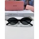 MIUMIU Miu Miu Zhang Yuanying models book nerd retro small round frame sunglasses for men and women 2024 new high-level sense of sunglasses sunshade UV oval street shooting