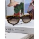 miumiu miu 2024 new personalized cone sunglasses, high-end luxury ladies trend glasses