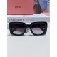 MiuMiu fallacy 2024 new spell large frame square sunglasses European and American millennial hottie retro female ins net red street shooting high quality sunglasses ladies sunglasses