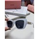 MiuMiu fallacy 2024 new Europe and the United States new fashion sunscreen cat's eye women's sunglasses trend senior sense of popularity of Ms. sunglasses