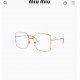 MIUMIU New Cutout Lens DesignsSMU51Y SIZE60-17-140Bezel logo around Detachable chain    chain separately