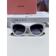 MiuMiu Miu Miu 2024 sunglasses female high-class sense cat-eye frame era teenage group the same sunglasses Ms. pop-ups