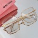 MIUMIU new hollowed out lens design SMU51Y transparent white