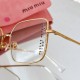 MIUMIU new hollowed out lens design SMU51Y transparent white