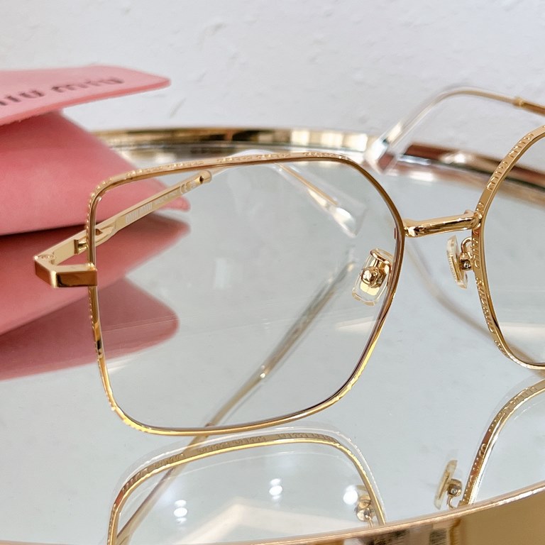 MIUMIU new hollowed out lens design SMU51Y transparent white