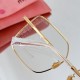 MIUMIU new hollowed out lens design SMU51Y transparent white