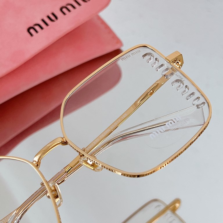 MIUMIU new hollowed out lens design SMU51Y transparent white