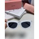 miumiu miu 2024 new personalized cone sunglasses, high-end luxury ladies trend glasses