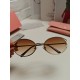 MIUMIU Miu Miu retro oval sunglasses fashion UV sunshade Korean glasses high quality tide