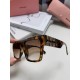 MIUMIU fallacy this year's strongest style women's large frame square frame modification face shape simple large face ladies sunglasses