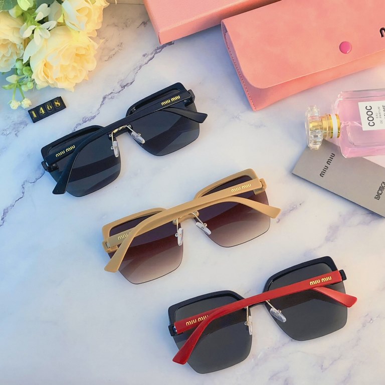 miumiu female tide sunglasses big face thin large frame sunglasses new fashion big brand counter glasses female star with models