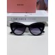 MiuMiu Miu Miu 2024 sunglasses female high-class sense cat-eye frame era teenage group the same sunglasses Ms. pop-ups