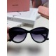 MiuMiu Miu Miu 2024 sunglasses female high-class sense cat-eye frame era teenage group the same sunglasses Ms. pop-ups