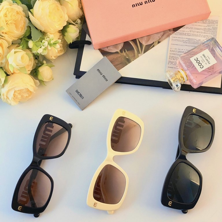 miumiu Europe and the United States new sunglasses net red with the same high-end retro sunglasses trend ins wind fashion glasses