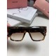 MIUMIU fallacy this year's strongest style women's large frame square frame modification face shape simple large face ladies sunglasses