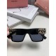 MIUMIU fallacy this year's strongest style women's large frame square frame modification face shape simple large face ladies sunglasses