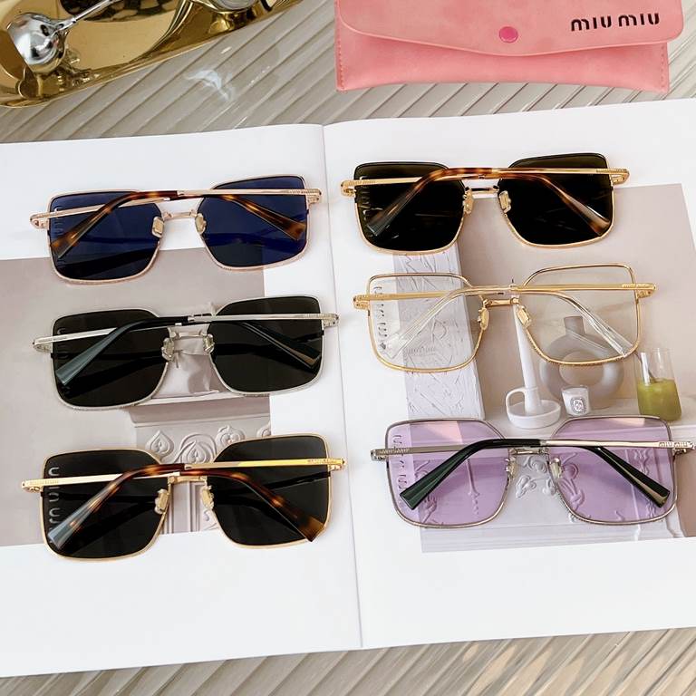 MIUMIU new hollowed out lens design original can hang chain non-market version recognize the exclusive quality   SMU51Y SIZE60-17-140 border logo around detachable chain