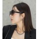 MIUMIUMUMU  20223 spring new   shiny new models bright debut    sunglasses tide fine personality design simple fashion counter quality worth having absolutely tide explosion Enhance personal taste of the fashion single p