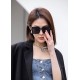 . New Brand,   Miu Miu miumiu women's polarized sunglasses   TR frames   Imported Polaroid HD polarized lenses, metal logo inlaid temples, high-end customized design, wear a super model, travel and driving essentials. (N