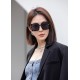 . New Brand,   Miu Miu miumiu women's polarized sunglasses   TR frames   Imported Polaroid HD polarized lenses, metal logo inlaid temples, high-end customized design, wear a super model, travel and driving essentials. (N