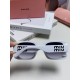 MiuMiu fallacy 2024 new spell large frame square sunglasses European and American millennial hottie retro female ins net red street shooting high quality sunglasses ladies sunglasses