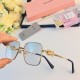 miumiu metal simple large frame sunglasses fashion commuting retro sunglasses high-grade Korean vegetarian UV protection