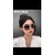 mium miu large with miu sunglasses female new Korean version of the ins net red large frame metal sunscreen sunglasses temperament goddess model