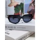 miumiu miu 2024 new personalized cone sunglasses, high-end luxury ladies trend glasses