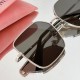 MIUMIU New Cutout Lens Design SMU51Y Silver Gray