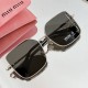 MIUMIU New Cutout Lens Design SMU51Y Silver Gray