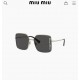 MIUMIU New Cutout Lens Design SMU51Y Silver Gray